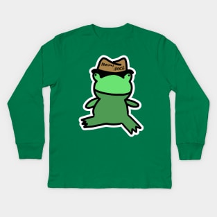 Mental illness frog Kids Long Sleeve T-Shirt